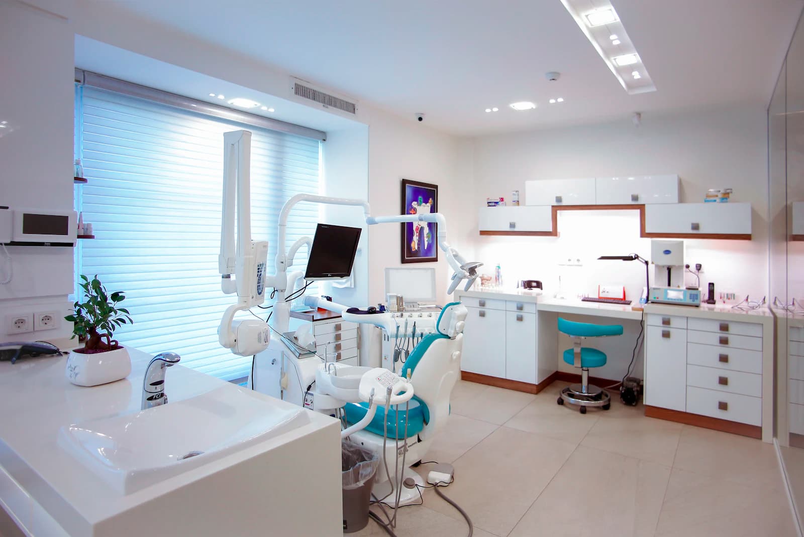 Bright, calm treatment room in a modern healthcare practice
