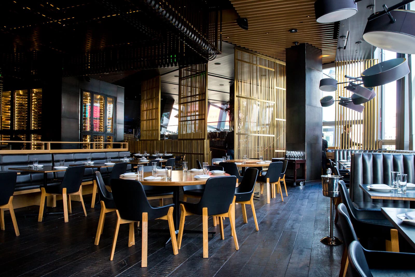 Warm dining interior illustrating the fictional house kitchen